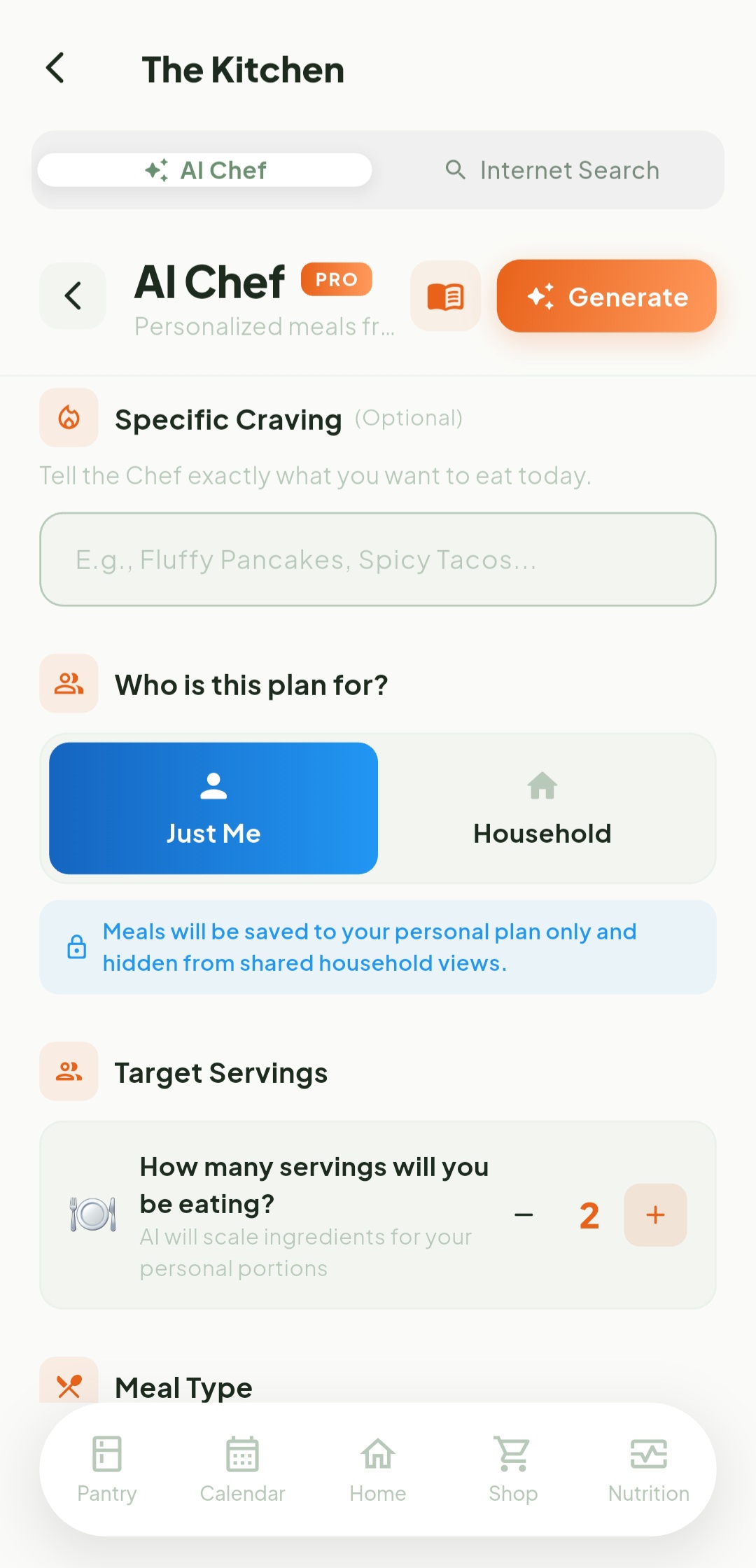 Ask your AI Chef